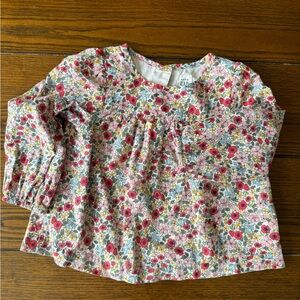 Baby GAP floral blouse 18-24 months
